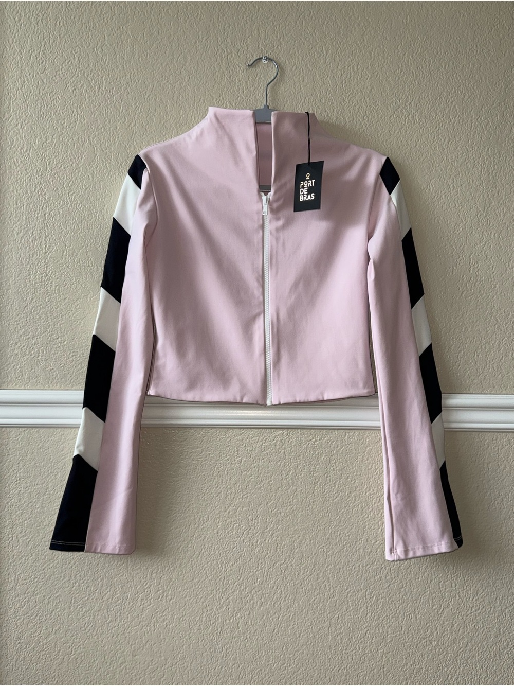 NEW Port de Bras $285 Arrow Jacket Plie Zip Front Large